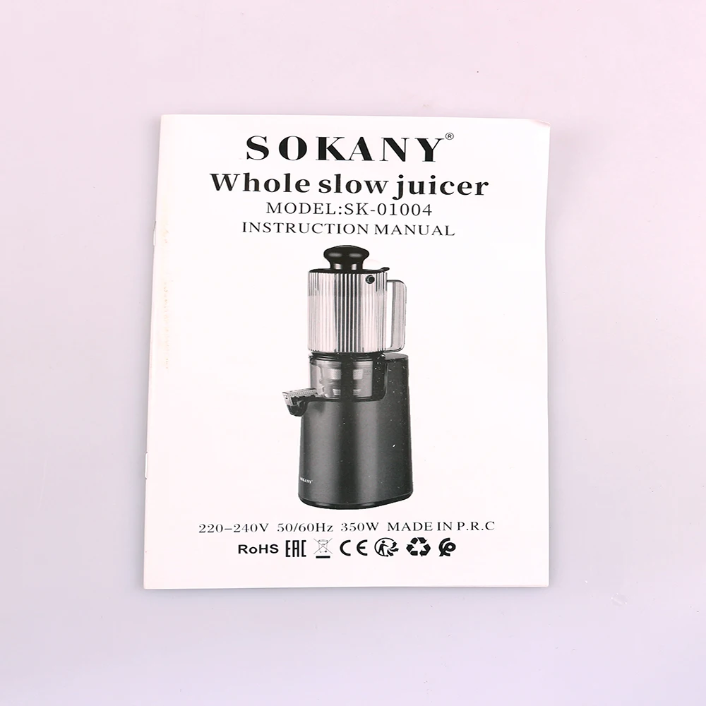 Espremedor elétrico de grande diâmetro, separação de resíduos de suco, frutas domésticas, laranja, suco frito, liquidificador de smoothie, 220v