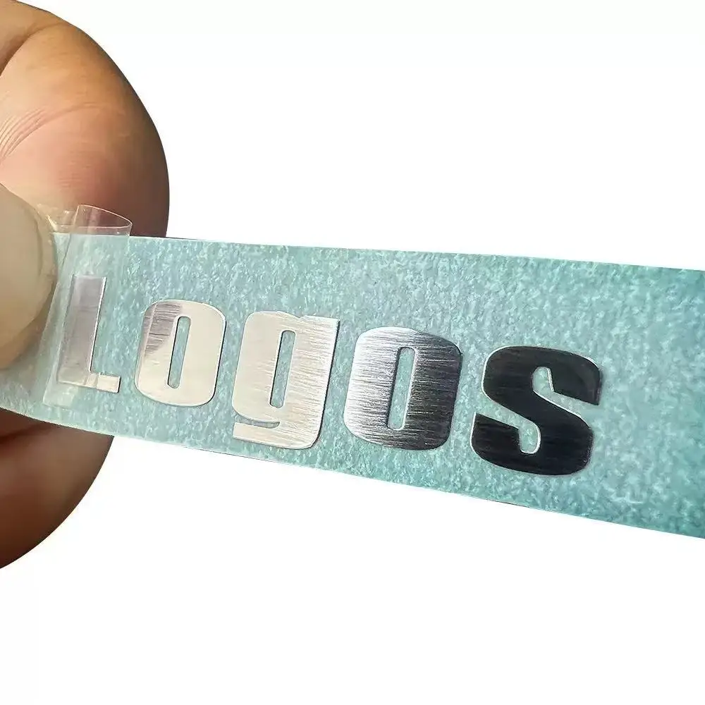 Custom Metal Label Nickel Plate Custom Nameplate Label Electroforming Plate Ultra-thin Metal Split Logo Nickel Label