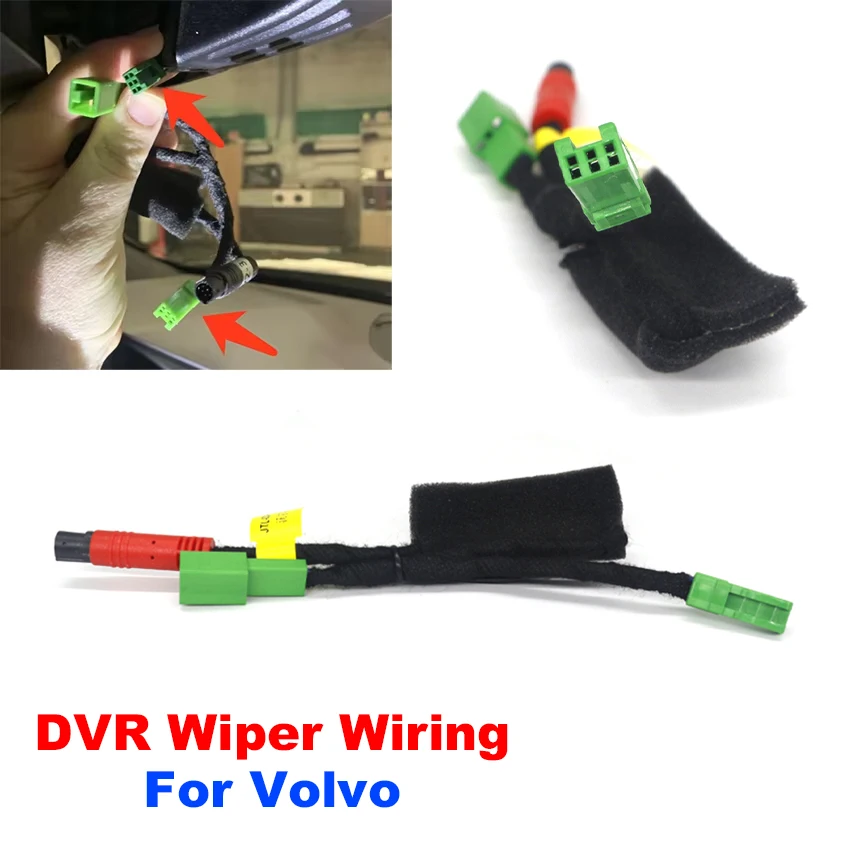Easy to Install Car DVR Driving Recorder Wiper Cable For Mercedes-Benz For BMW For Volkswagen For Volvo For JEEP, fuse ACC Cable