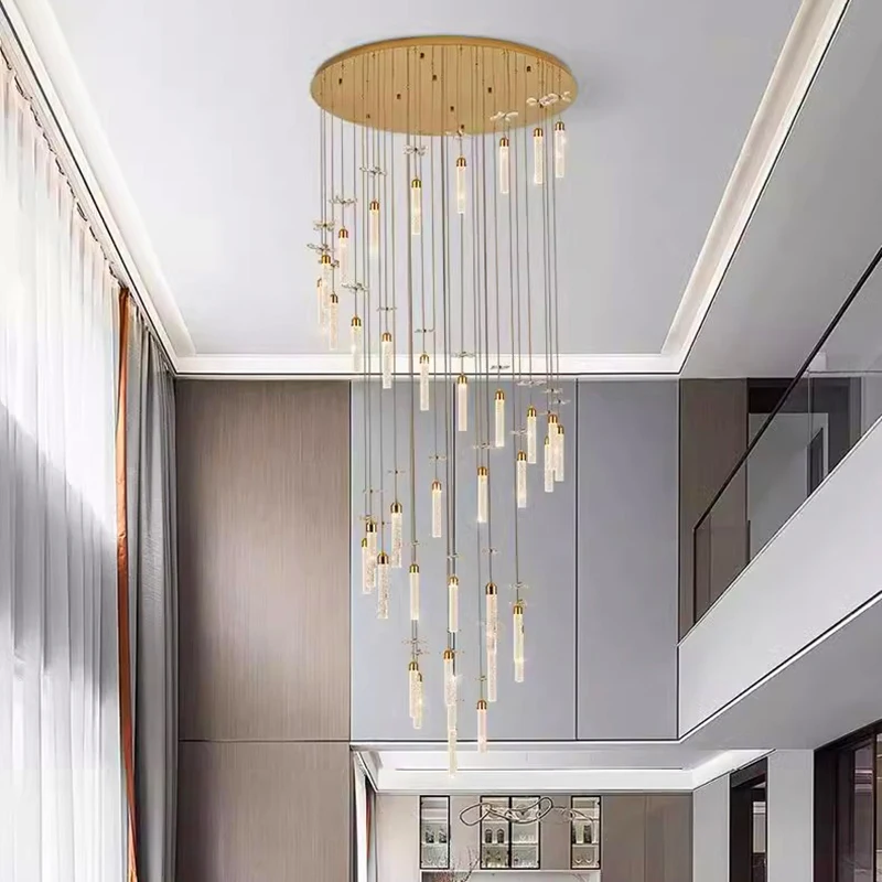 Nordic Pendant Lights for Home Decoration, Stair Chandelier, Sala de estar e jantar, Luz de teto, Iluminação interna