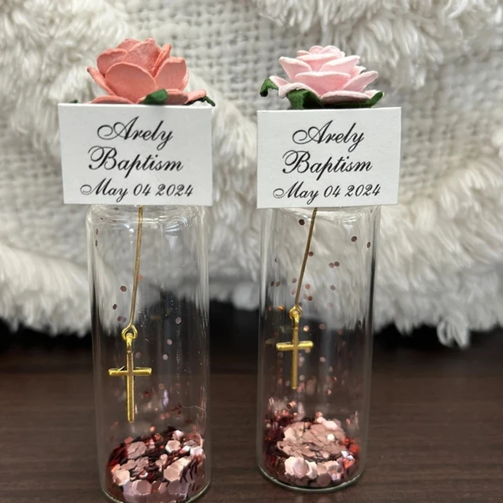 Custom Cross Party Favors, Baptism Gift, Christening Favors, First Communion Favors, 5 Pcs