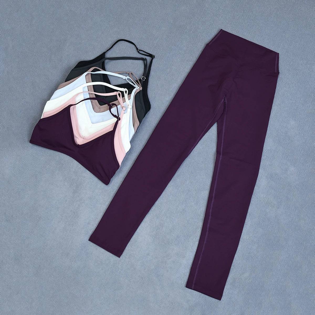 Ctenkevet Hochtailliertes Yoga-Set für Frauen Schnelltrocknende Atmungsaktive Sommer-Trainingskleidung für Outdoor-Laufen und Fitness-Aktivitäten – Detail 16