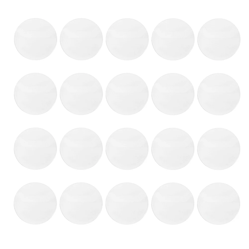 20 pièces Badge couverture protecteur clair rond pour pièce de monnaie médaillon Souvenir Collection affichage Protection bouton Badge couverture