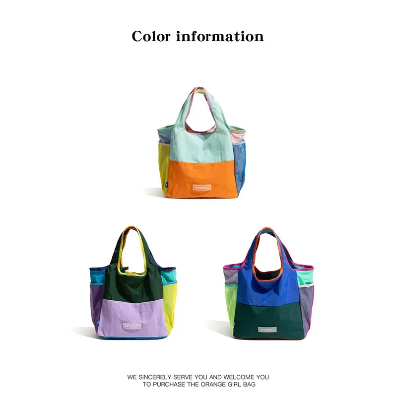 

Foldable Dopamine Canvas Tote Bag Singapore Eco-Friendly Reusable Shopping Bag for Travel Lightweight Waterproof