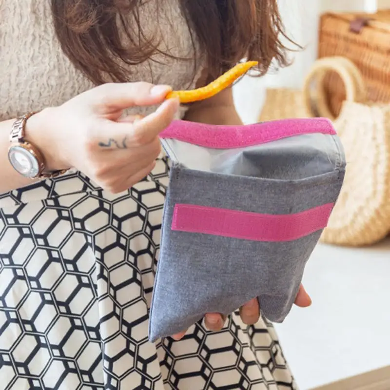 Sandwich Snack Bag Reusable Washable Waterproof Portable Lunch Bread Bag Multifunctional Fruit Food Storage Pouch Container New
