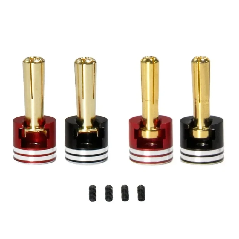 4 pz/set Guscio Duro Senza Saldatura Dissipatore di Calore In Metallo Proiettile Spine e Manopole 4mm/5mm Set per 1/10 Fuoristrada Camion RC Auto parti di aggiornamento