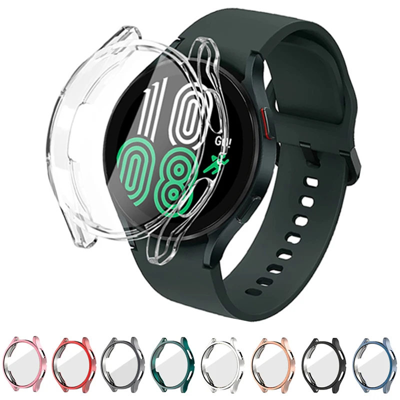 Защитный чехол для Samsung Galaxy Watch 4 5 6 40 мм/44 мм, чехол для Samsung Galaxy Watch 5 / 6 / Watch 4 40 мм/44 мм, чехол для экрана
