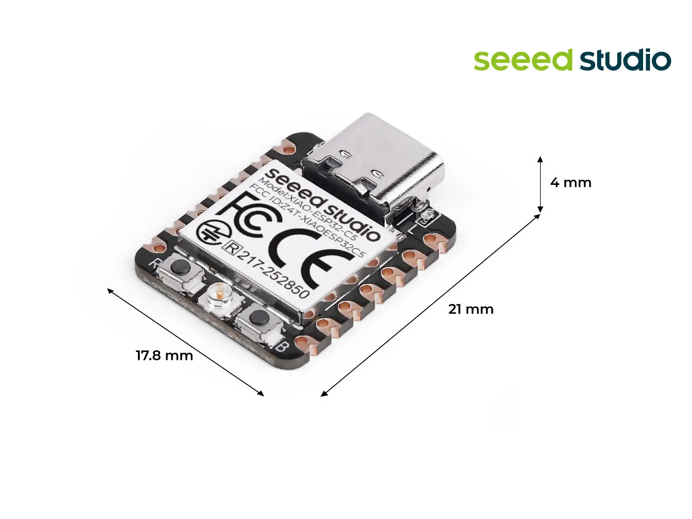 Seeed Studio XIAO ESP32-C5 WiFi6 Dual Band 2.4GHz 5GHz BLE5.0 RISC-V IoT Mini Development Board — zdjęcie produktu 5