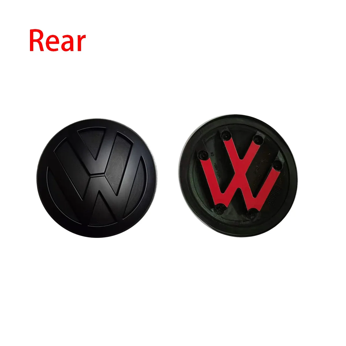 Gloss Black Fit for volkswagen Golf MK4 1999-2006 116mm Front Grill Badge + 118mm Rear Trunk Lid Emblem Car Logo