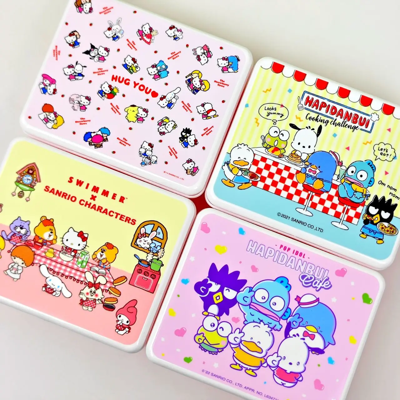 Kawaii Sanrio Storage Box Hello Kitty Anime Foldable Desktop Utility Storage Box Student Stationery Portable Folding Basket Gift