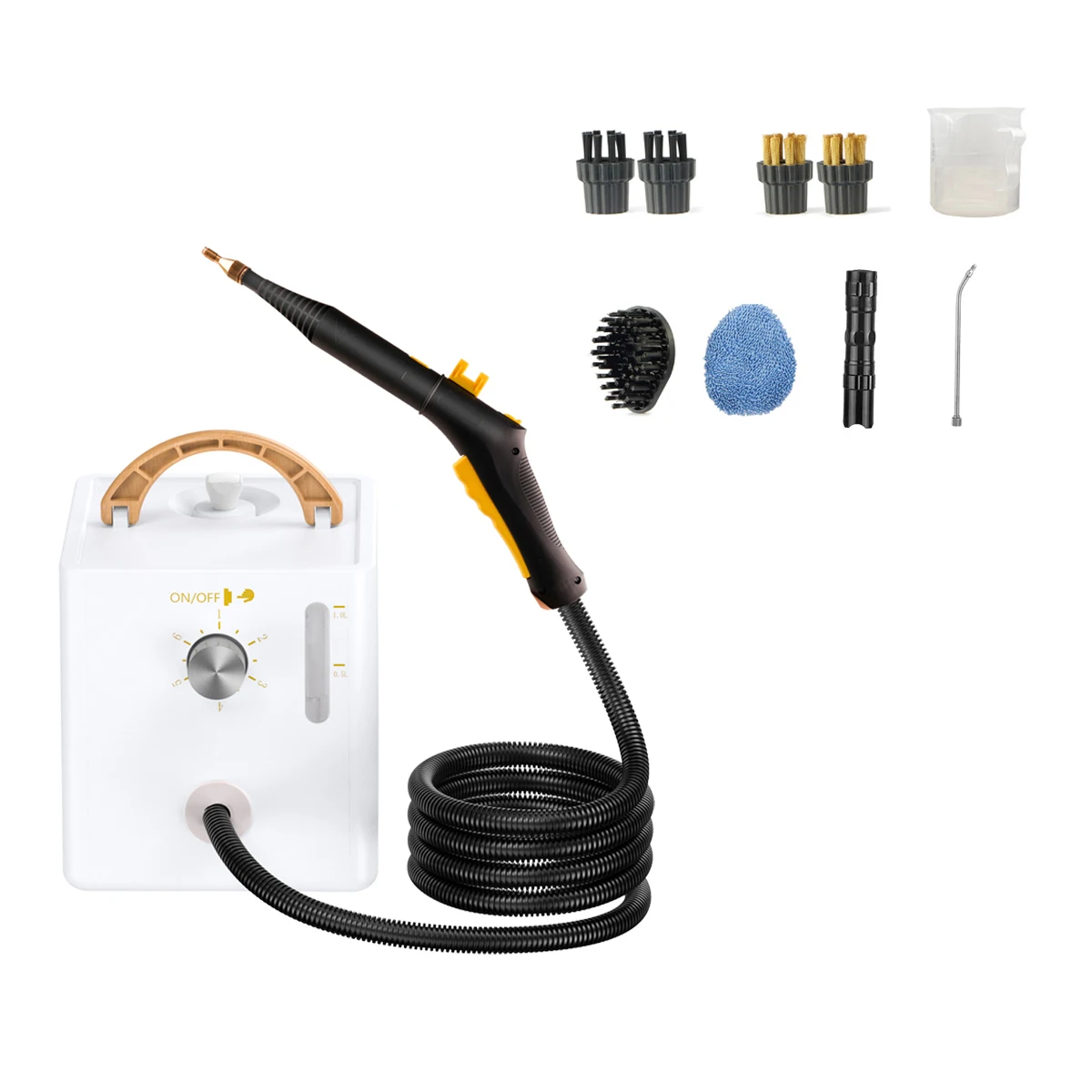 1000ml Large Capacity Water Tank, 6 - Speed Adjustable Pressure，2600W Electric High Temperature and Pressure Steam Clean