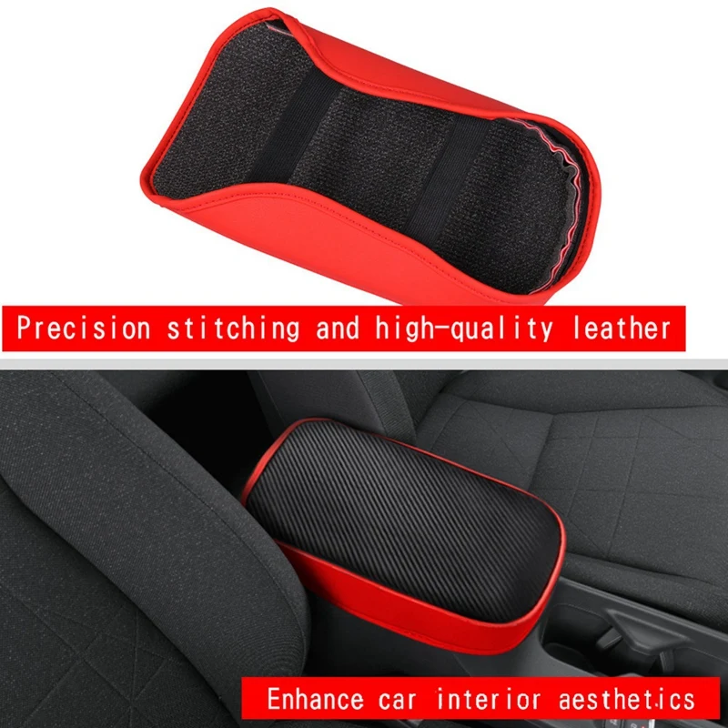 Car Center Console Lid Armrest Box Leather Protective Cover Cushion Pad For Honda HRV HR-V Vezel 2021 2022