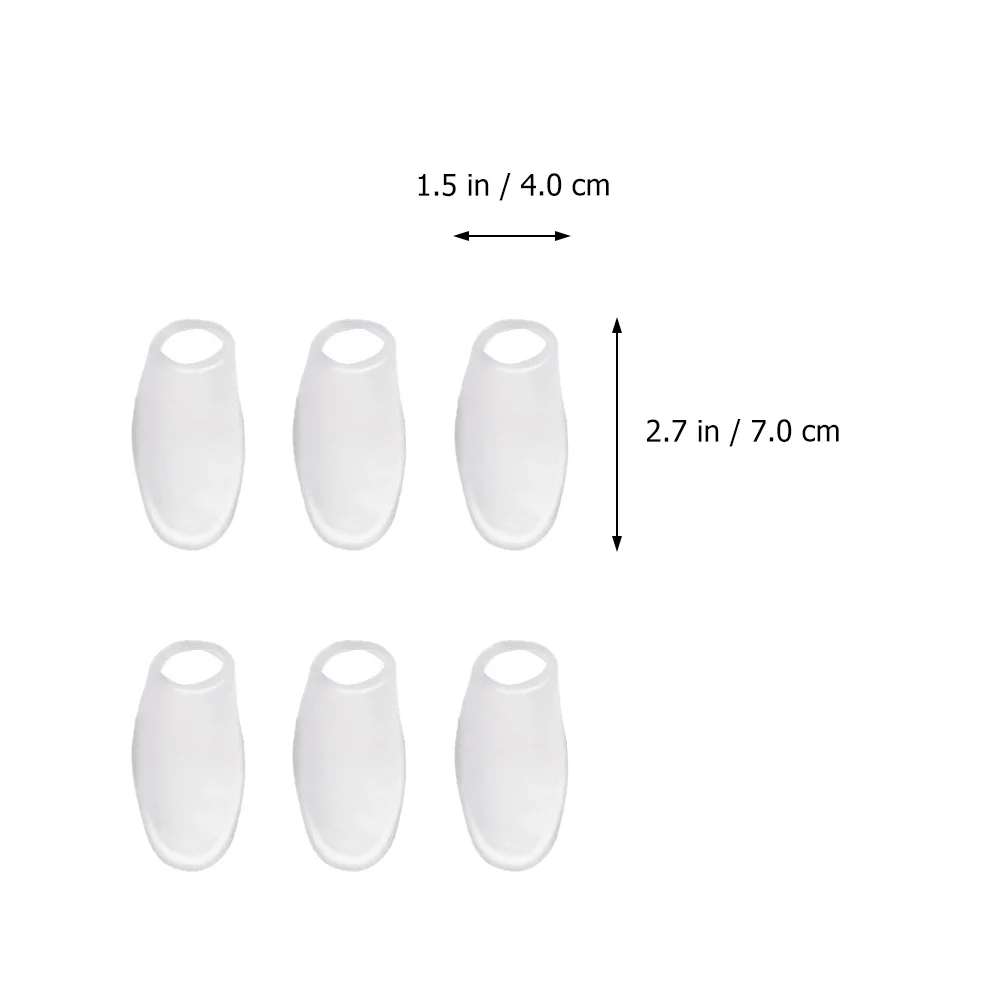 

6Pairs Foot Toe Separators Premium Sebs Material Soft Skin-Friendly Bunion for Adults Overlapping Hammer Toe Relief