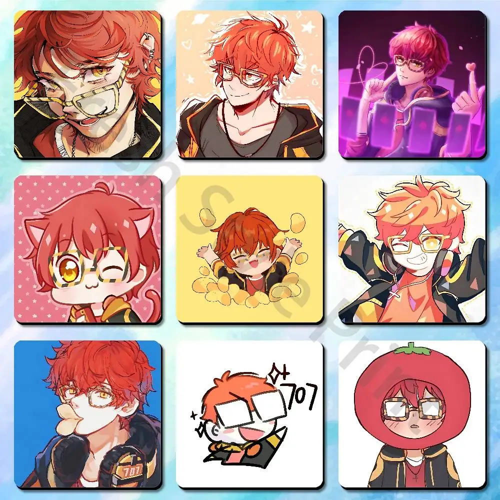 

Game M-Mystic Messenger 707 Cute Cartoon Anime Refrigerator Magnets Soft Magnetic Heat Transfer Refrigerator Magnets Gift