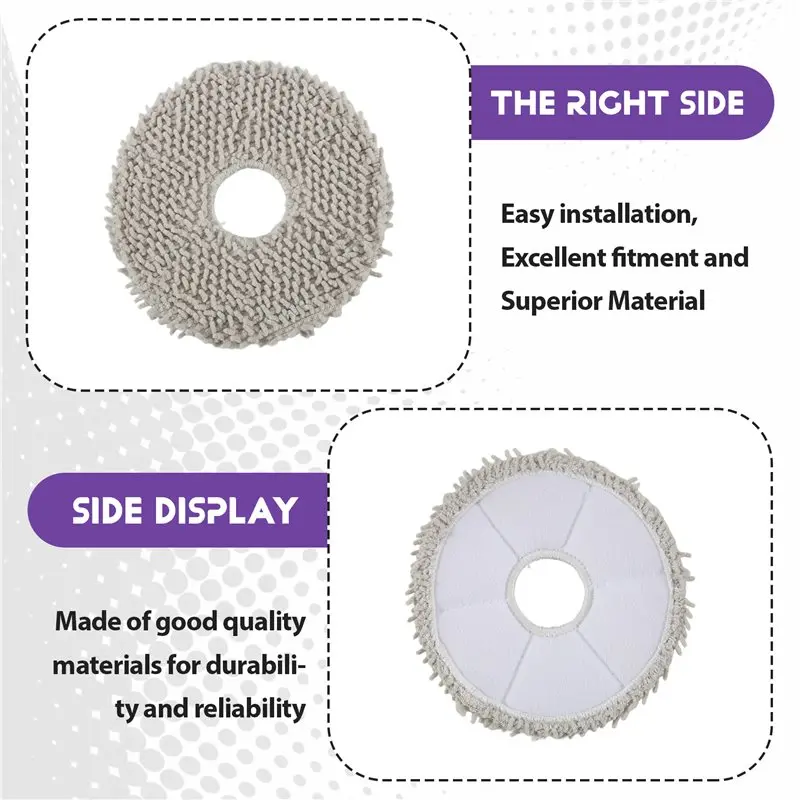 HRBAJ-For Robot Vacuum X20+ / X20 Plus Replacement Parts Main Side Brush Hepa Filter Mop Cloth Dust Bags Accessories