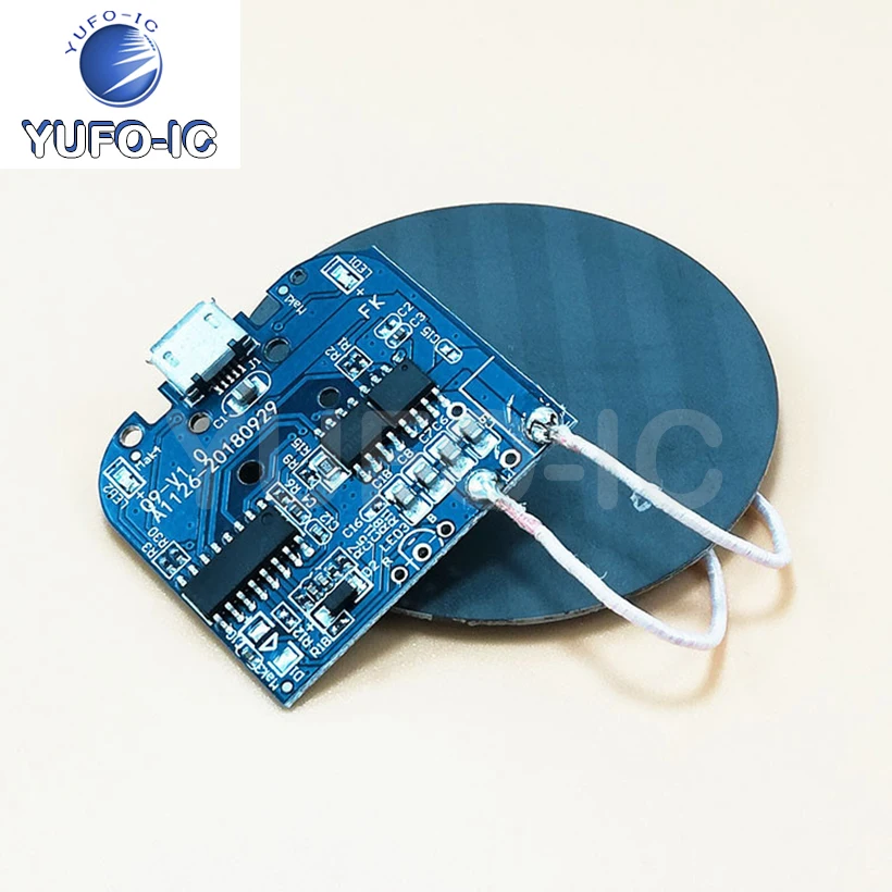 Free Ship 1PCS The Wireless Charging Module + Coil Large Work Rate 5W 1A Wireless Transmitting Module Support Mobile Phone