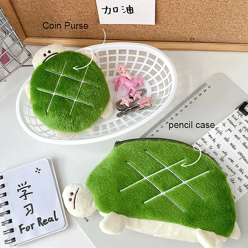 Cartoon Cute Turtle Pencil Bag Large Capacity Pencil Case Creative Coin Purse School Supplies Multifunctional Storage Bag image 2