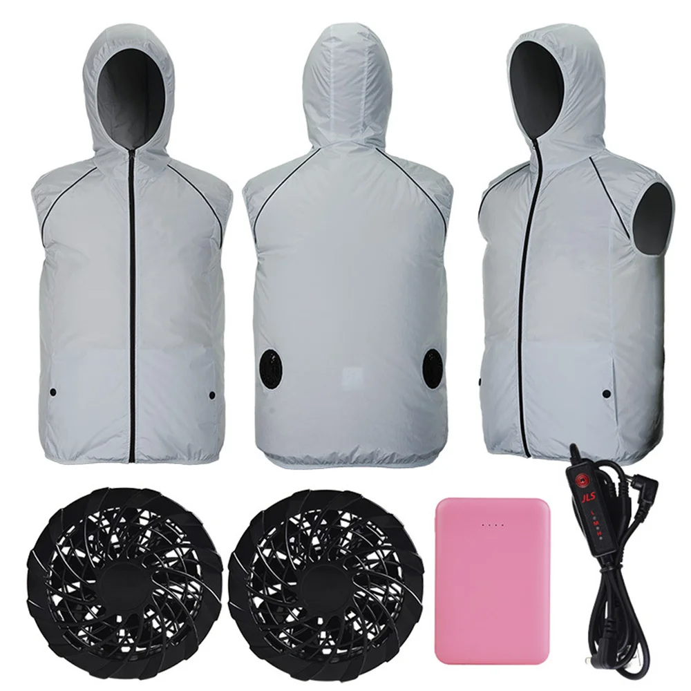 

Smart 3-speed Cooling USB Air Conditioning Suit With Fan UV Protection Wear Fishing Summer Sport Outdoor Vest Camping Jacket