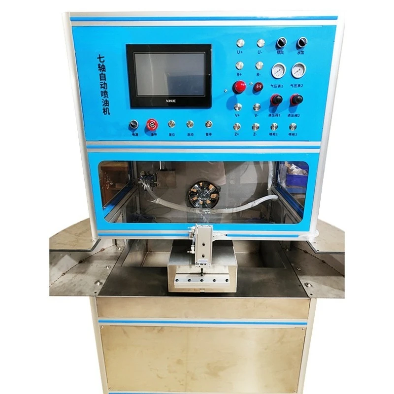 Automatic fuel injection machine Pneumatic airless spraying machine Plastic products Toy doll Automatic