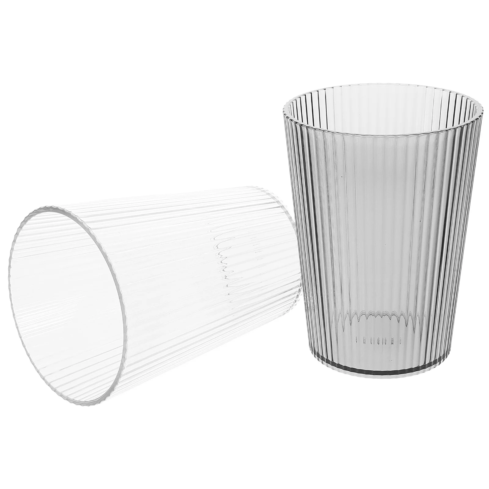 

2Pcs Simple Couple Toothbrush Storage Cup Bathroom Plastic Holder Clear Reusable Rinsing Cup Set Clear Toothbrush Holder