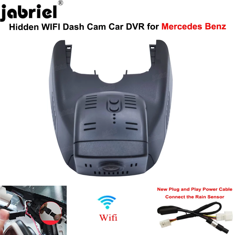 Jabriel 1080P Dash Cam for Mercedes Benz cla gla 180 200 200d 220 220d 250 250d x156 a180 a180d a200 a200d a220 a220d a220 w176