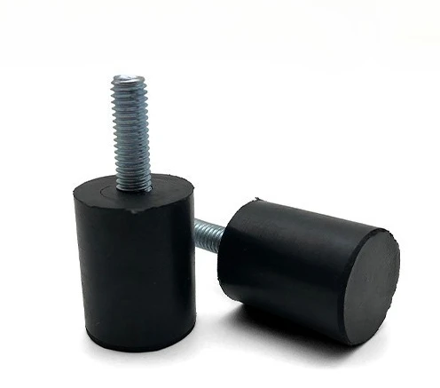 4Pcs M6 M8 Rubber Adjustable Feet Pad With Screw Table Chair Balck Leveling Foot Pad Furniture Leg Anti-shock Protecti