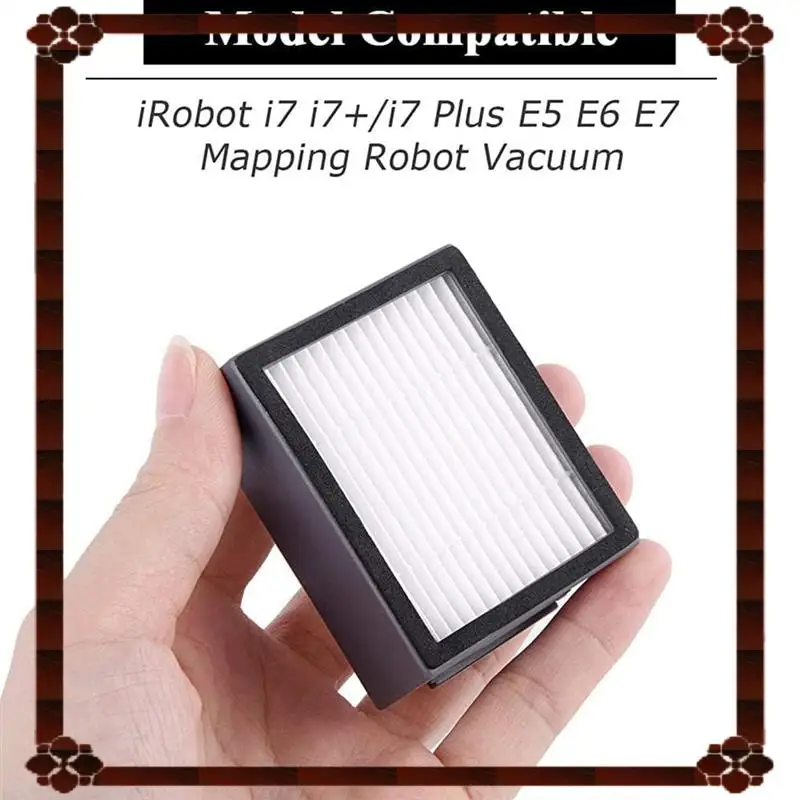 تسليم 24 ساعة لـ Irobot Roomba I7 I7+ I6+ I3+ Plus فرش مطاطية متعددة الأسطح مرشحات HEPA فرش جانبية للتخلص من الأوساخ