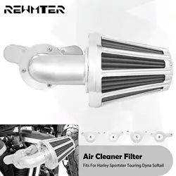 Motorcycle Air Filter Cleaner Chrome For Harley Softail Touring Road King Ultra Limited Dyna Sportster XL883 72 48 1200 Breakout