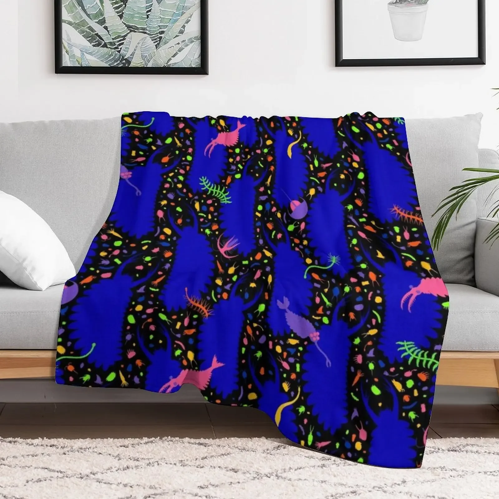Cambrian Bowling Alley Carpet Pattern Throw Blanket Ultra Plush Cozy Blanket for Napping Sleeping