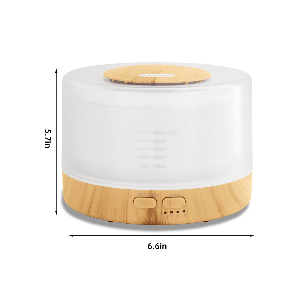 Diffuser For Home Aromatherapy System  Diffuser with Auto Shut Off  Large 16.9oz Tank  7 Night Light Colors  6 Starter Oils