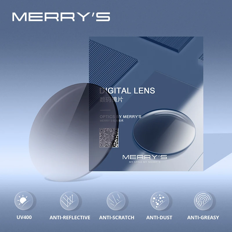 

MERRYS Tinted Dyeing R2 Series Gradient Prescription Sunglasses Lens 1.56 1.61 1.67 CR-39 Resin Optical Lenses Myopia Hyperopia