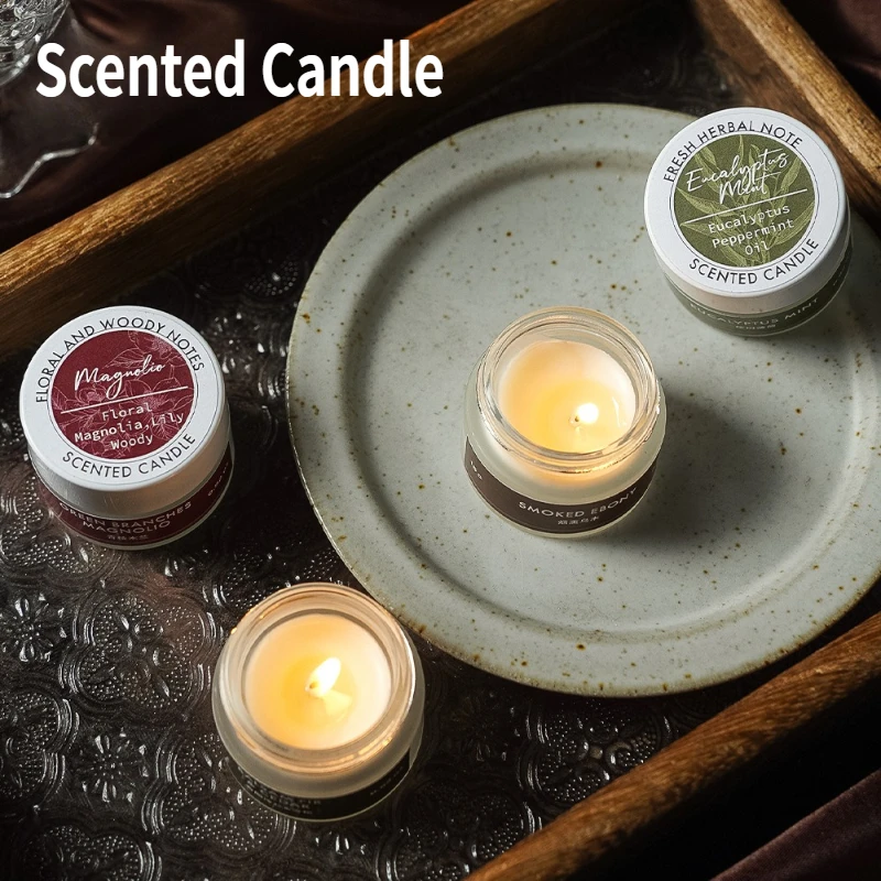 Soy Candle Fragrance Oil - Mini Glass Cup Essential Oil Scented
