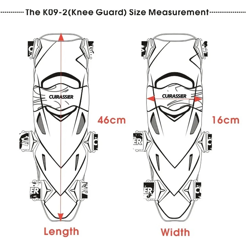 Cuirassier Motorcycle Guards Thickened Knee Pads Protective Gear for Off-Road Racing Motor Riding Equipment for Camping Supplies