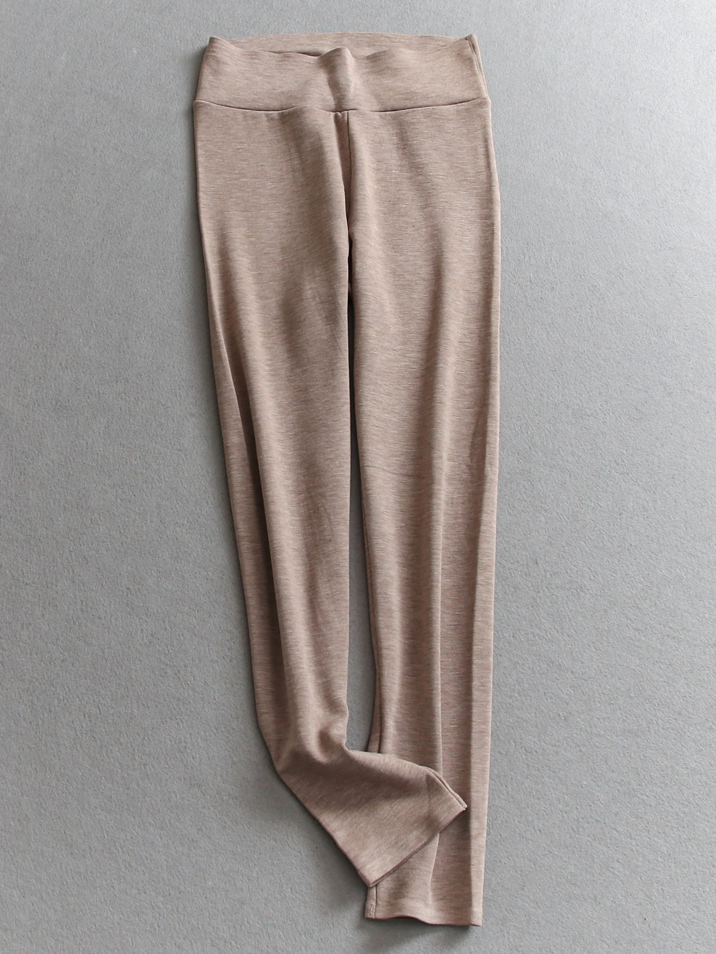 High Waist Slim Fit Thickened Warm Cashmere Blend Skinny Pants Women's Base Layer Pants Casual Long Pants M682