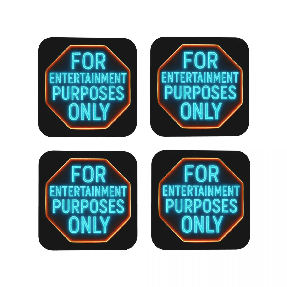 

Для развлекательных целей Только неоновая вывеска, подставки, кухонные салфетки, изоляционные кофейные коврики для чашек, посуда, подушечки, набор из 4 шт.