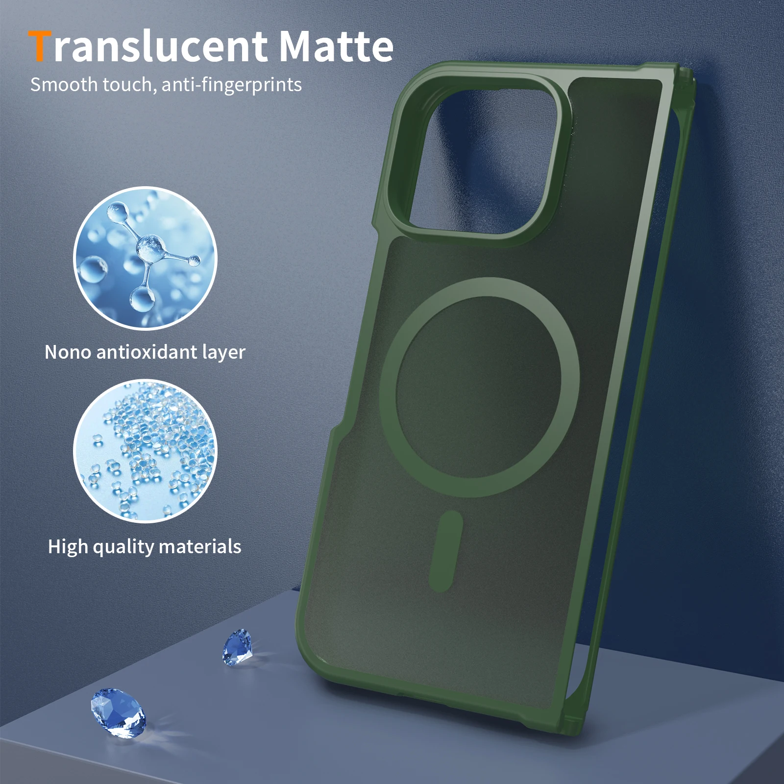 Für Google Pixel 11 Pro Fold Hülle Magnetische Matte Hartabdeckung TPU+PC Matte Sturzsichere Handyhülle Transluzent Mattiert – Detail 9