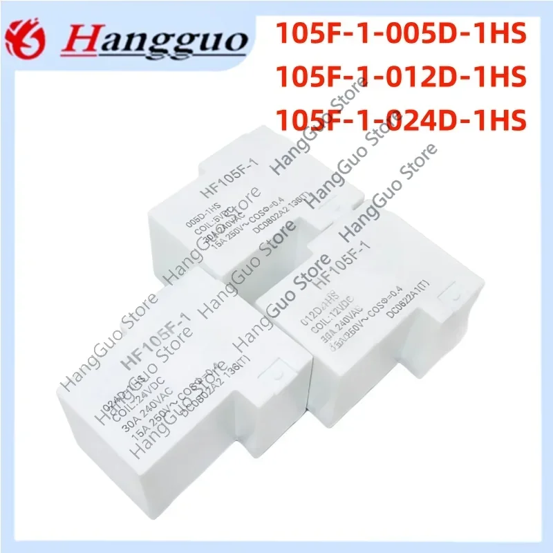 5PCS/Lot Brand new original  HF105F-1-JQX-105F-1-005 012 024D-1HS  Group 1 normally open 4-pin Relay