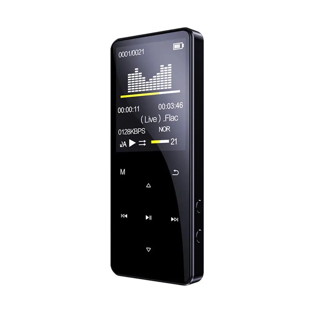 

Multifunctional MP4 Player 1.8 Inch 6D Sound Effect Speaker FM Radio Play Metal Music Recorder Student Worker Wireless