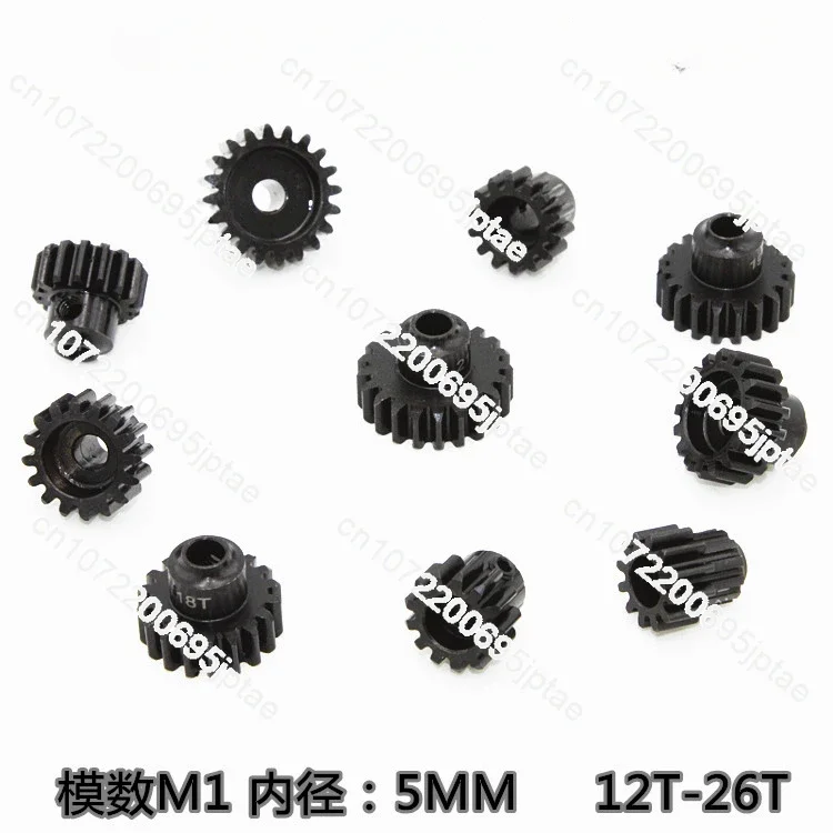 Model Steel Gear M1 Modulus 5MM Inner Diameter Motor Tooth, Motor Gear 12-26T