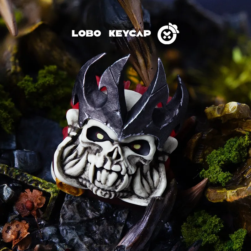 HCY DOTA 2 Wraith King Skeleton King Mechanical Keyboard Resin Custom Artisan Keycap PC Gaming Keyboard Point Keycap cute Gift