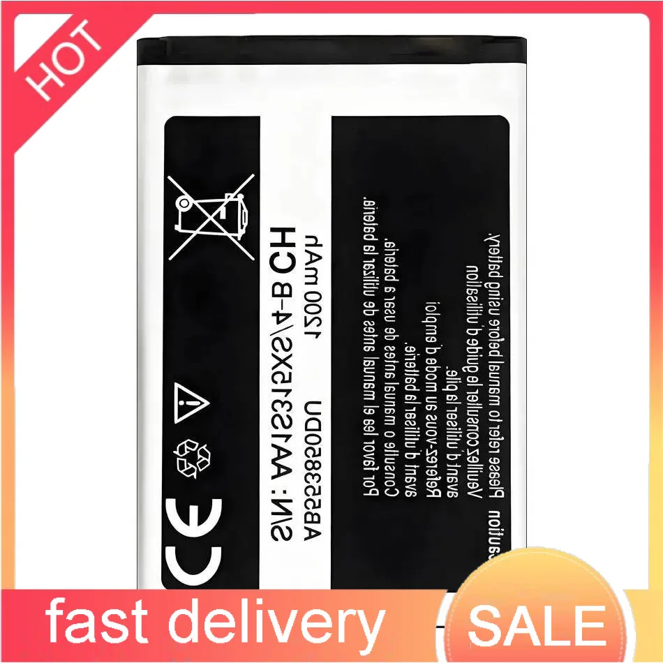 

Mobile Phone Battery AB553850DU 1200Mah For Samsung Galaxy D888 B5712C W629 W599 D988 B5702C