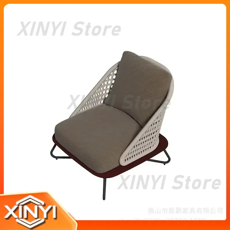 Outdoor Sofa for Villa Garden Terrace Courtyard Balcony Hotel Sun Room Sales Department Waterproof Sunscreen Rattan Furniture