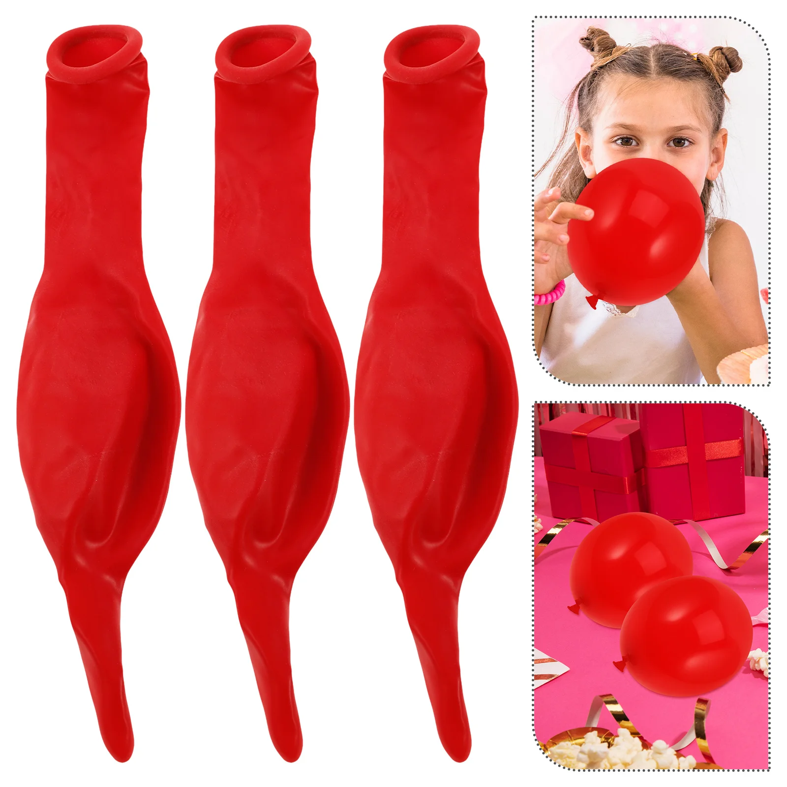 

100 Pcs Letter Balloons Red Happy Birthday Decorations Photo Prop for Arch Party Bride