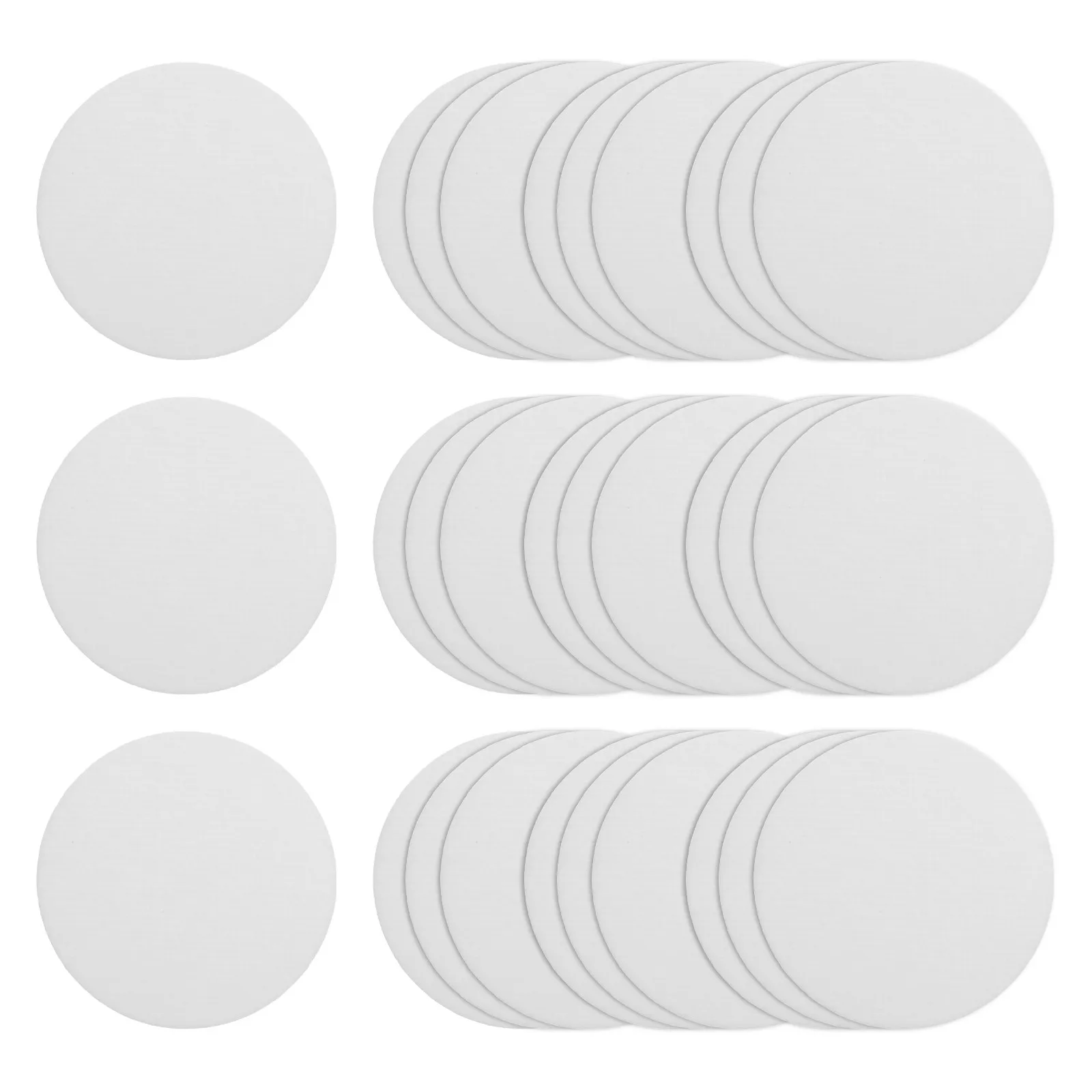 30 pièces de feuilles rondes en fibre céramique pour four à micro-ondes, 7 cm, isolation haute température, pour fusion de verre, poterie, fournitures DIY, ignifuges