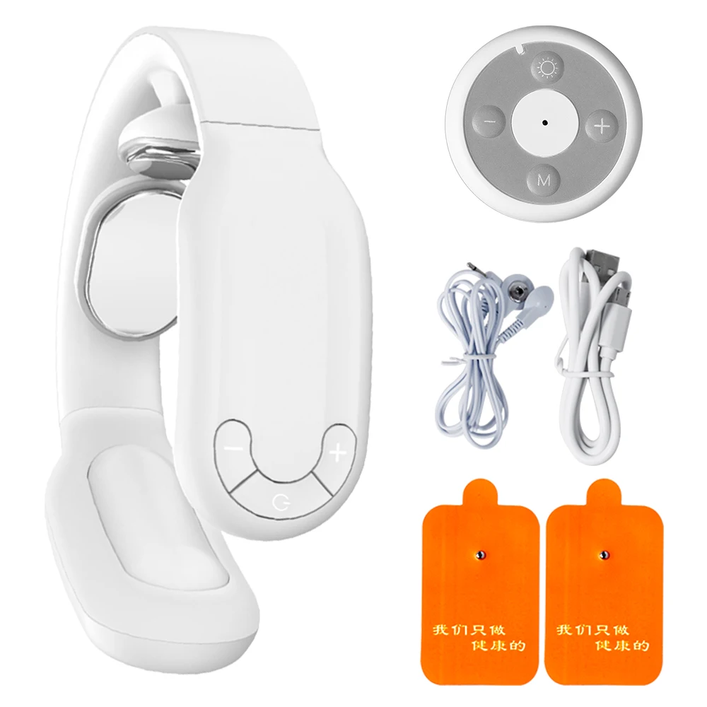 

Electric Cervical Neck Massager TENS Wireless Low Frequency Hot Compress Vibration Pulse Micro-current Stimulation Health Care