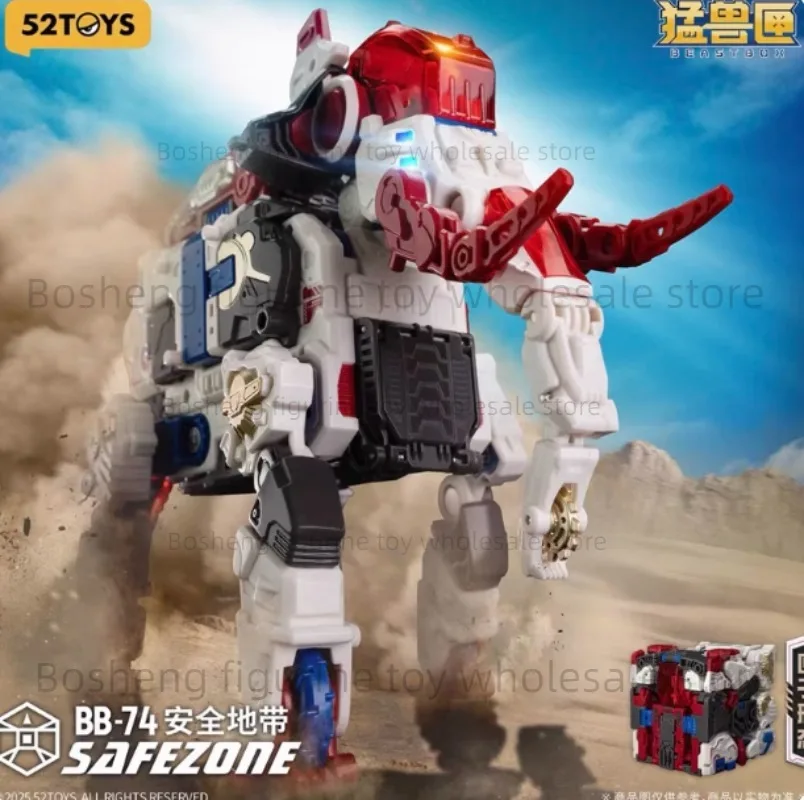 WF Exhibition Limited 52toys Beast Box Mammoth Safe Zone Transformed Toys Action Figure Collection Gift