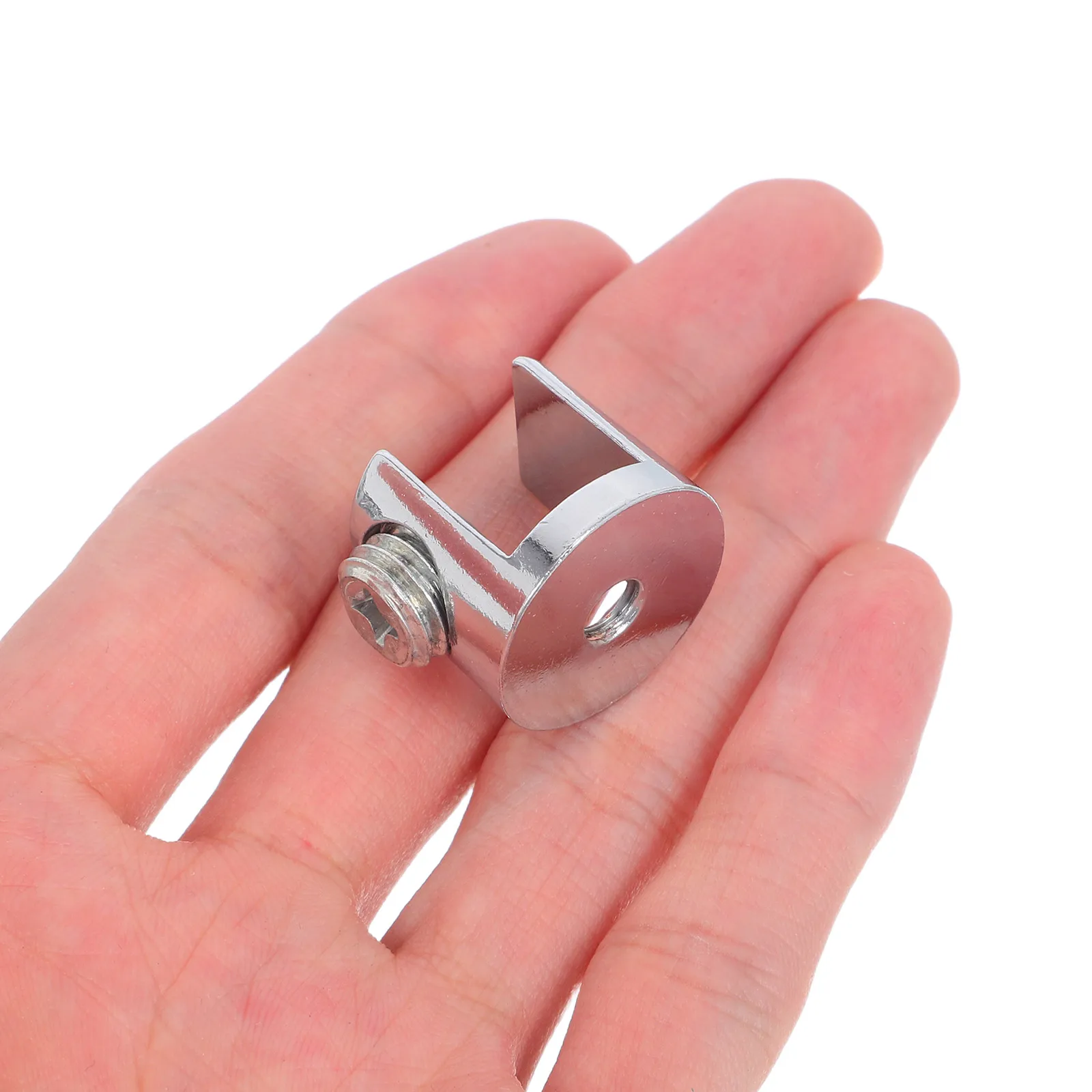 

16pcs Shelf Bracket Zinc Alloy Support Clips 8-10Mm Thick Wall Mount Corner Clamp Holders For Bathroom Kitchen Glass Shelf Clips