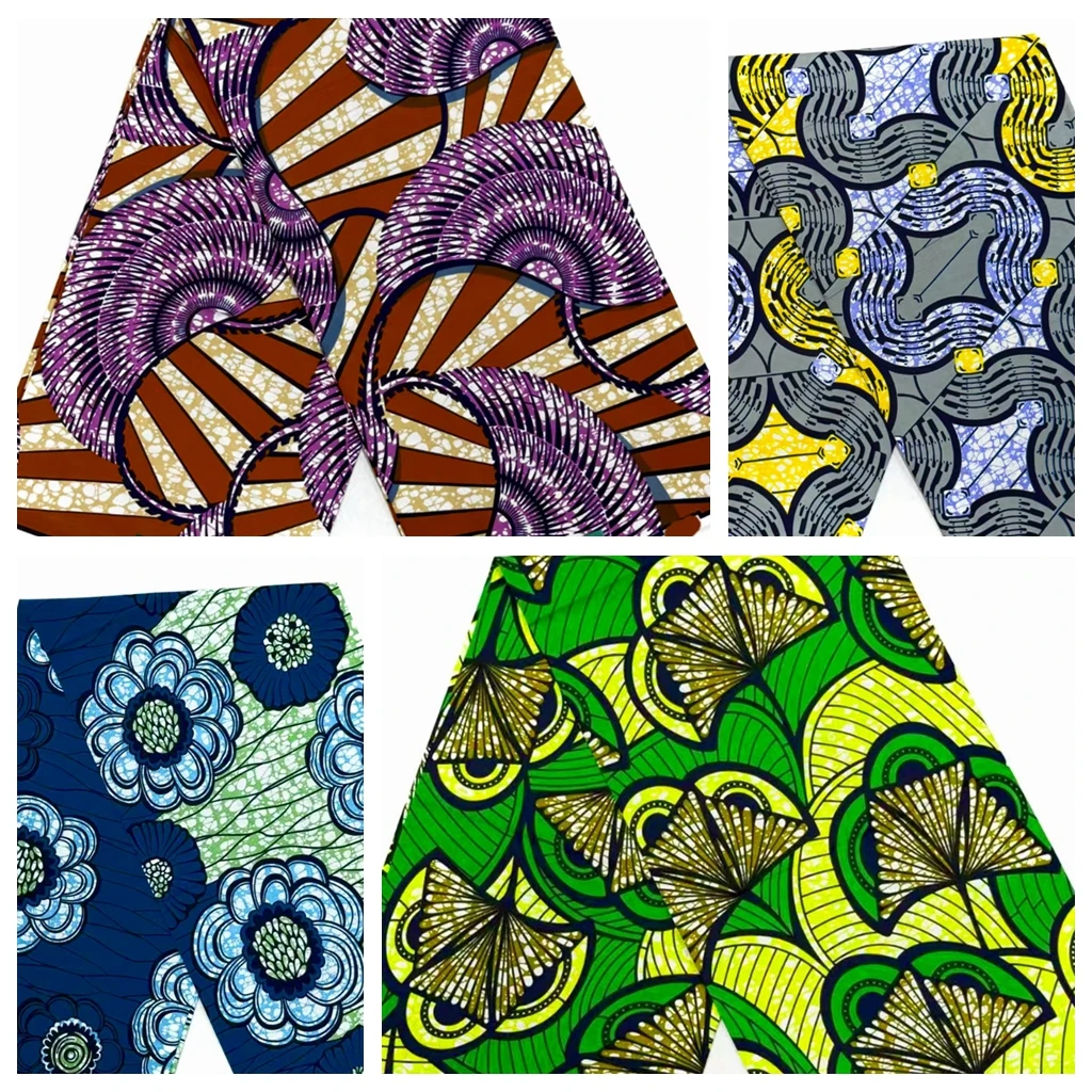 Cotton Material Soft Guaranteed Veritable African Real Wax Fabric Ghana Nigeria Good Quality Ankara Wax Batik Fabric For Sew