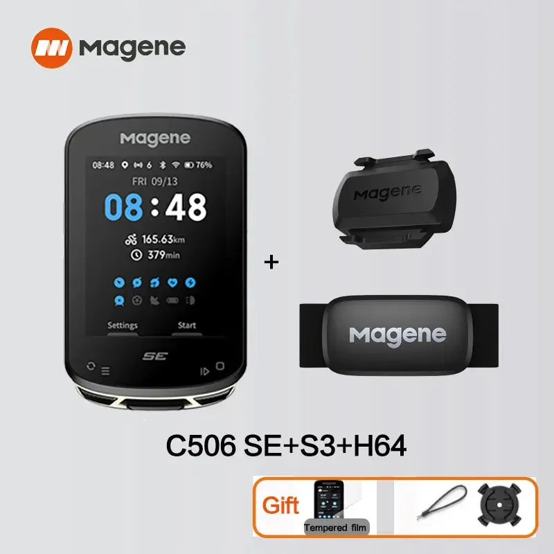 Magene GPS Fietscomputer C506 SE Navigatie WiFi Snelheidsmeter Fietsen Digitale Stopwatch 2.4 Kilometerteller Bluetooth Ant Indoor