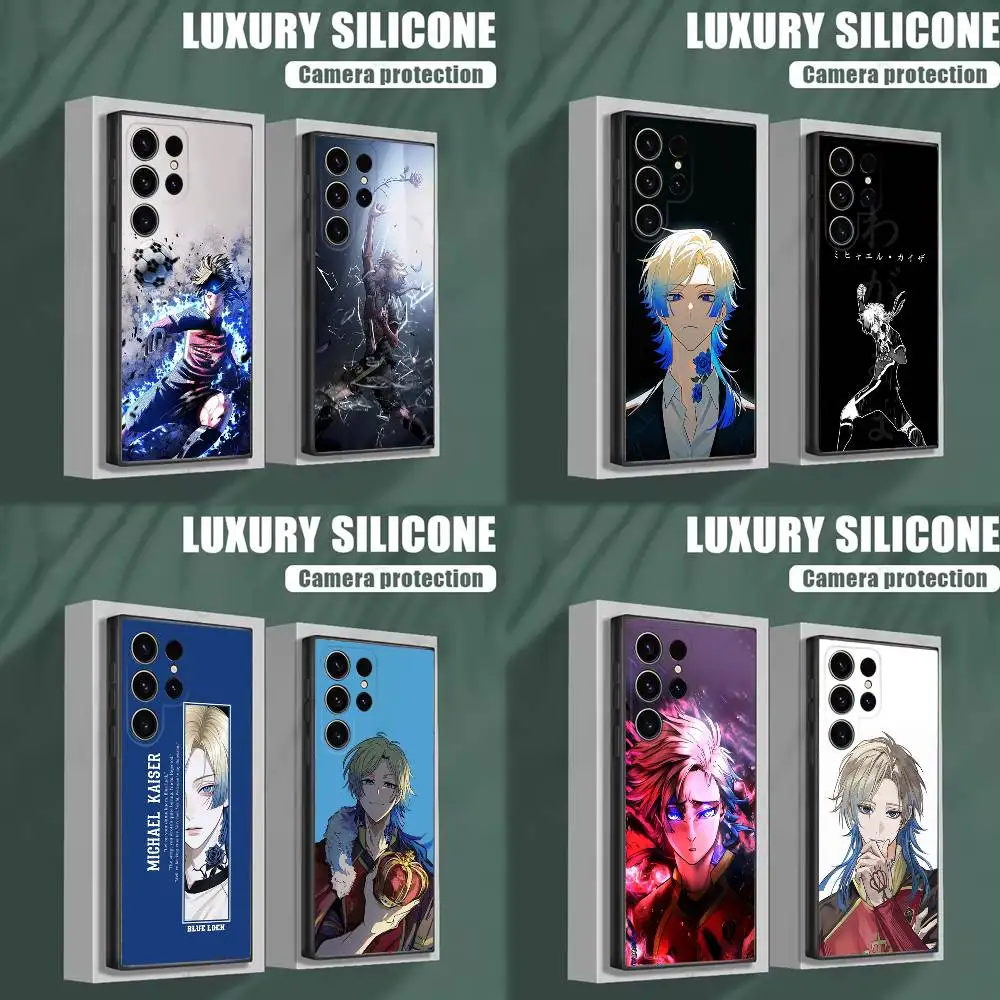 

M-Michael K-Kaiser Anime Phone Case For Samsung S25,S24,S23,S22,S21,S20,S10,Ultra,Plus,Lite,FE,Soft Silicone Black Cover